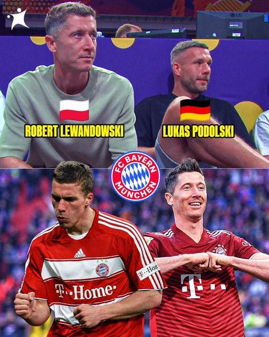 遗憾见证失利，莱万和波多尔斯基观战男篮欧锦赛波兰对法国一战