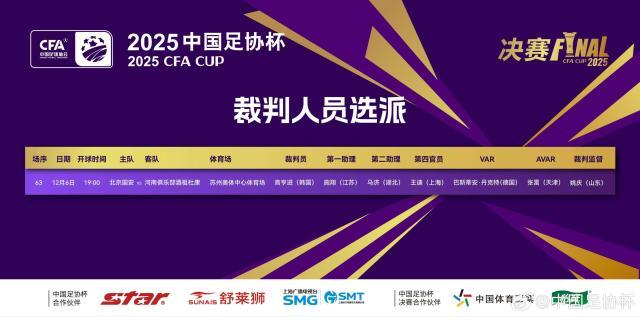 开云体育下载-官方：韩国裁判高亨进吹哨冠亚军决赛 VAR德国裁判
